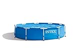 Intex Metal Frame Pool Piscina Fuori Terra, 305 X 76 Cm, Blu