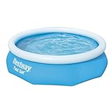 Bestway Fast Set Pool 305m x 76cm - blue - Above Ground Pools (Inflatable pool, Round, 3638 L, Blue, PVC, 2 person(s))