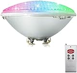 COOLWEST RGB Luci per Piscina LED Luci da Piscine 18W PAR56 Illuminazione Subacquea con Telecomando, 12V Impermeabile IP68, Sostituire Le lampadine alogene 150W